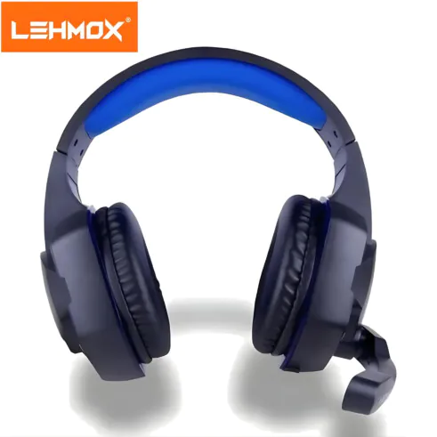 Fone De Ouvido Headset Gamer Led Pc Vídeogame Cor Azul